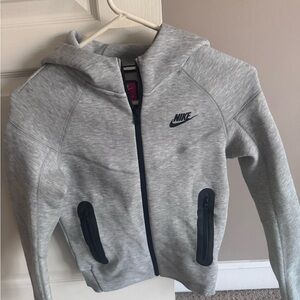 Nike Tech Kids Gray Hoodie YS